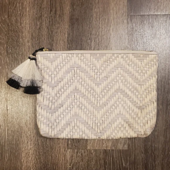 NWT Kempton & Co. Tresco Medium Pouch - Smoke & Chalk - Picture 3 of 12